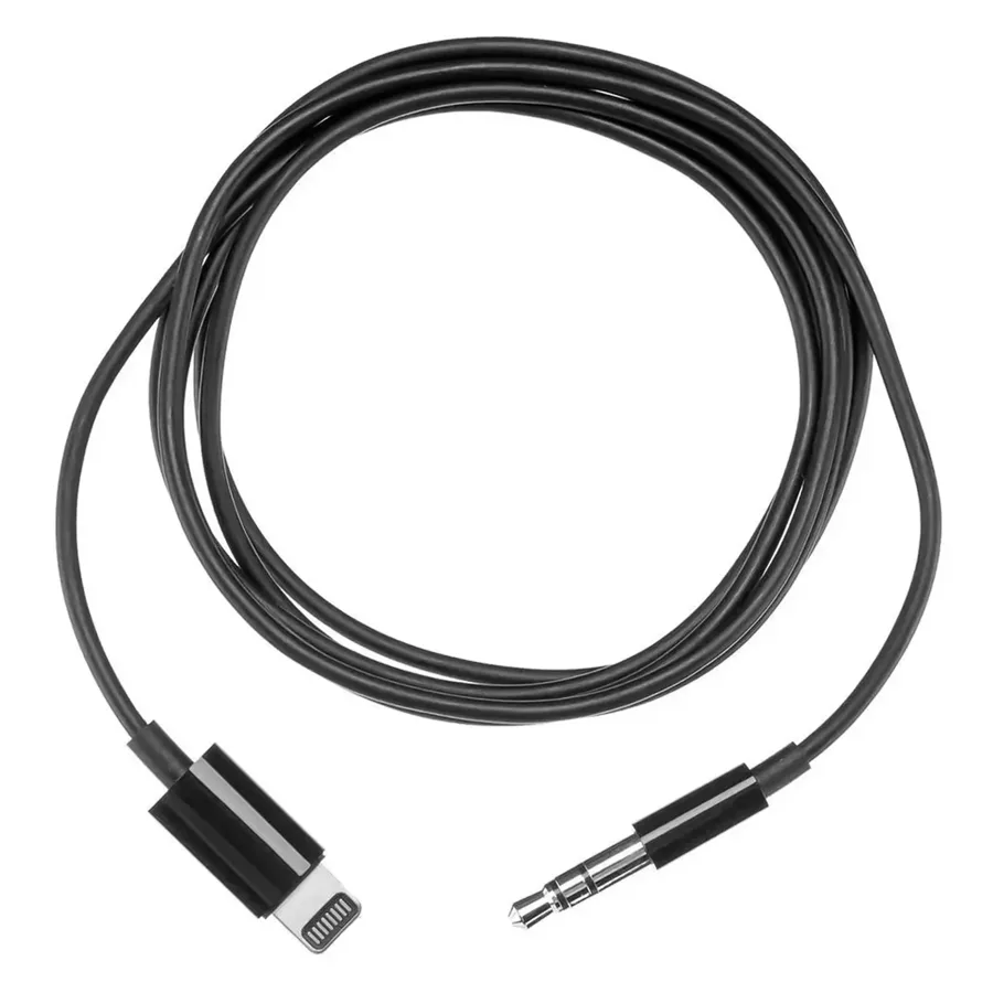 Cable Apple MR2C2ZE/A Lightning para 3.5 mm 1.2 metros Original - Negro