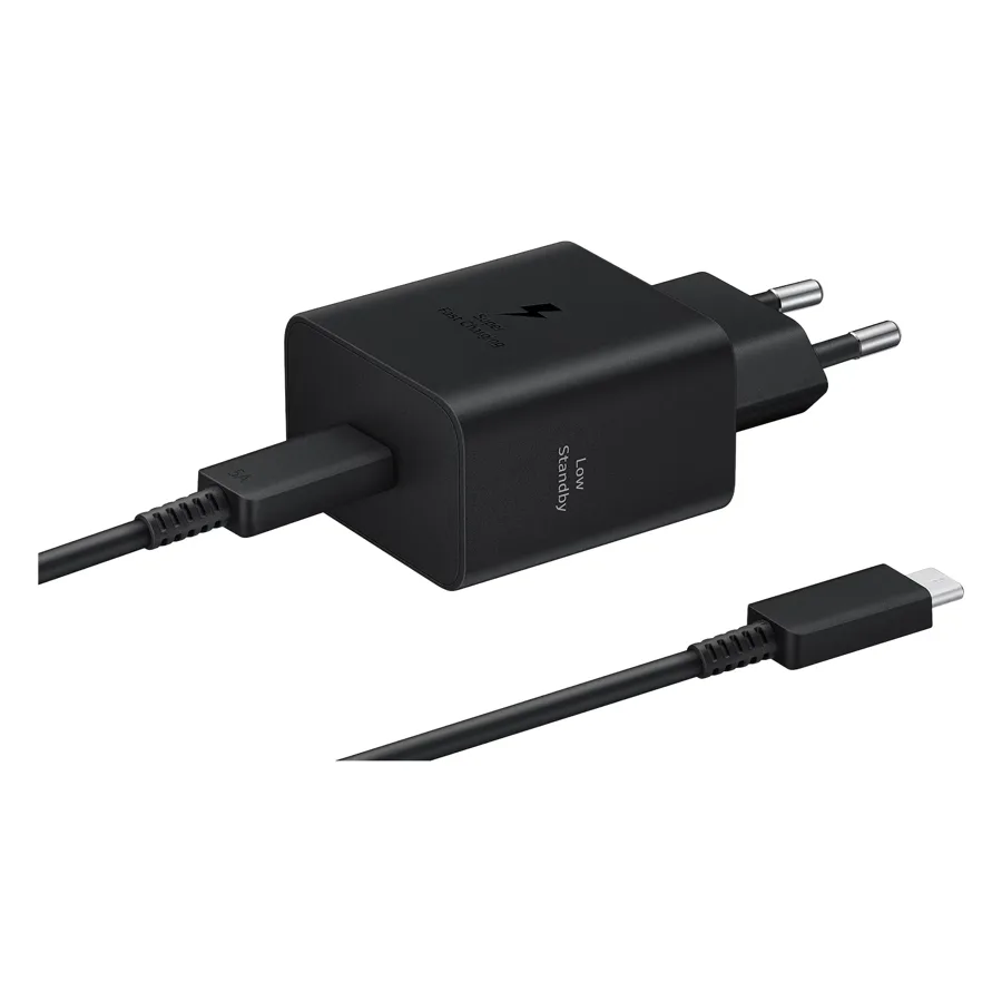 Cargador Samsung EP-TA4511XBEGWW 45W USB-C/USB-C + Cable - Negro