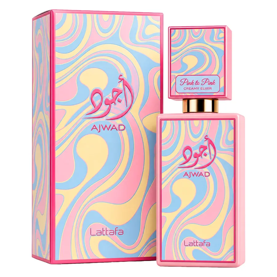 Perfume Lattafa Ajwad Pink to Pink Creamy Elixir Eau de Parfum femenino 60ml